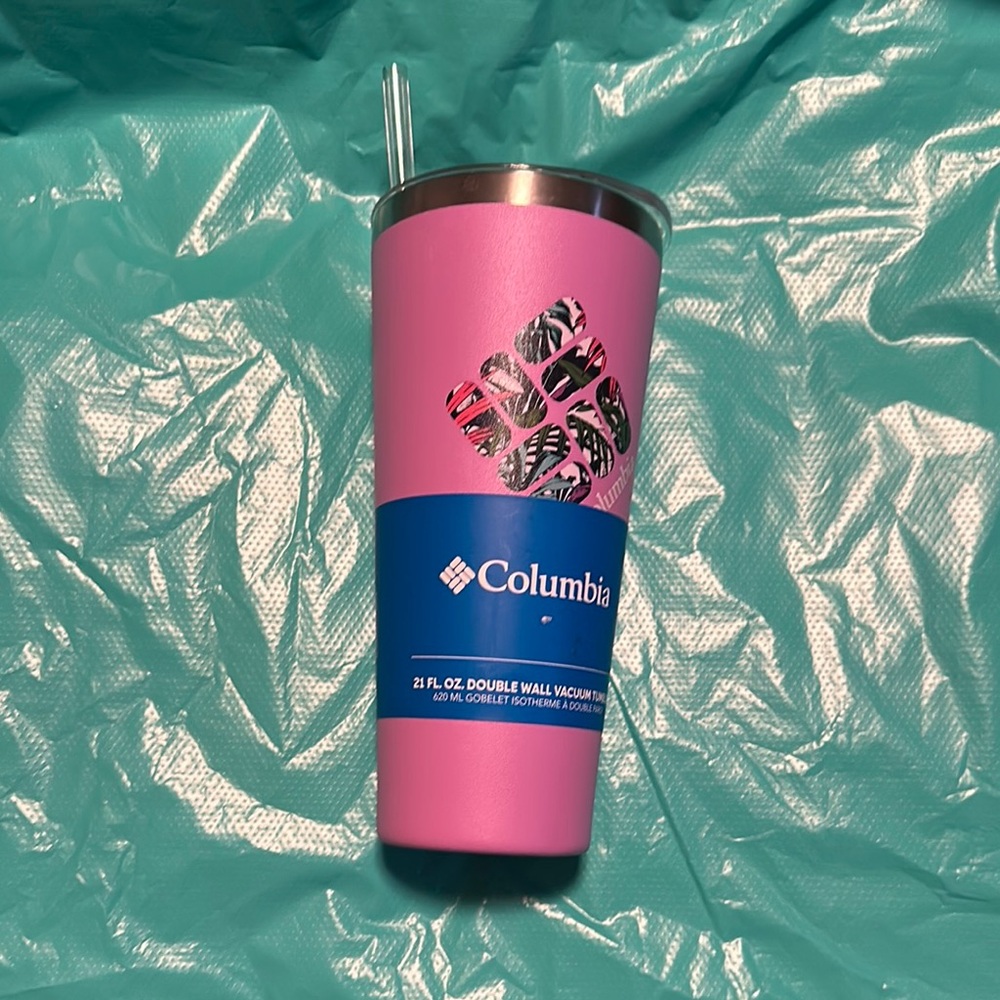 Columbia Pink and Blue Tumbler